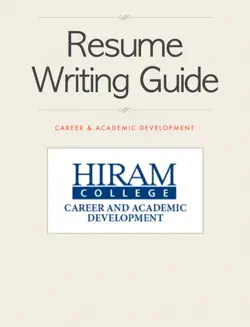 resume writing guide book cover image