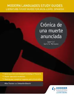 modern languages study guides: crónica de una muerte anunciada imagen de la portada del libro