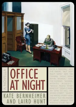 office at night book cover image
