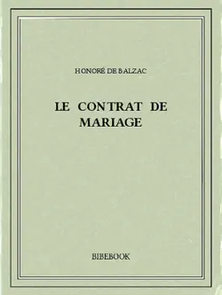 le contrat de mariage imagen de la portada del libro