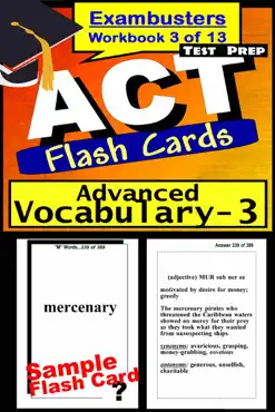 act test prep advanced vocabulary review--exambusters flash cards--workbook 3 of 13 book cover image