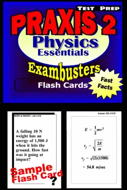 praxis ii physics test prep review--exambusters flash cards book cover image