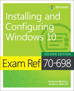 exam ref 70-698 installing and configuring windows 10 book cover image
