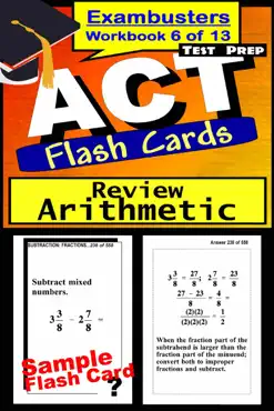 act test prep arithmetic review--exambusters flash cards--workbook 6 of 13 book cover image