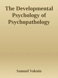 the developmental psychology of psychopathology book cover image