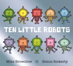 ten little robots imagen de la portada del libro