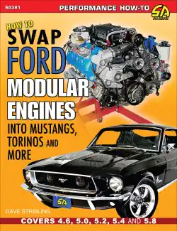 how to swap ford modular engines into mustangs, torinos and more book cover image