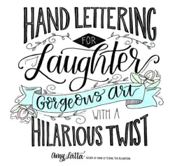 hand lettering for laughter book cover image
