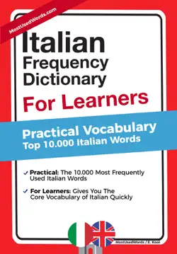 italian frequency dictionary for learners - practical vocabulary - top 10.000 italian words book cover image