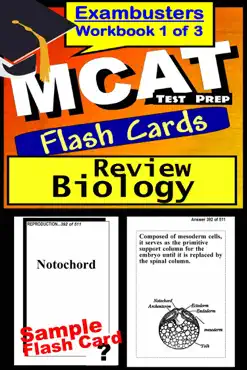 mcat test prep biology review--exambusters flash cards--workbook 1 of 3 book cover image