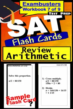 sat test prep arithmetic review--exambusters flash cards--workbook 7 of 9 book cover image