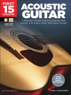 first 15 lessons - acoustic guitar book cover image