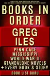 Greg Iles Books in Order: Penn Cage series, Natchez Burning trilogy, Mississippi books, World War II books, all standalone novels and nonfiction, plus a Greg Iles biography. sinopsis y comentarios