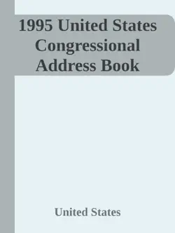 1995 united states congressional address book book cover image
