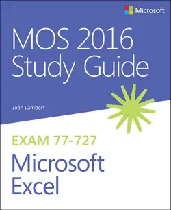 mos 2016 study guide for microsoft excel book cover image