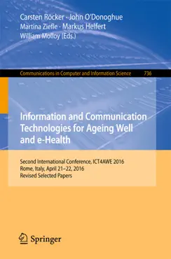 information and communication technologies for ageing well and e-health book cover image
