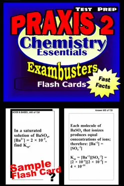 praxis ii chemistry test prep review--exambusters flash cards book cover image