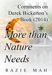 Comments on Derek Bickerton's Book (2014) More than Nature Needs sinopsis y comentarios
