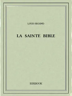 la sainte bible imagen de la portada del libro