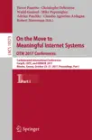 On the Move to Meaningful Internet Systems. OTM 2017 Conferences synopsis, comments