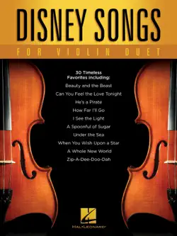 disney songs for violin duet book cover image