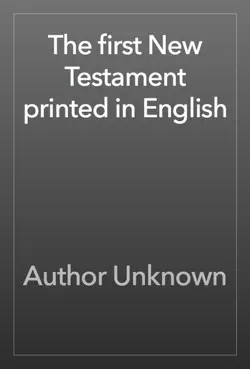 the first new testament printed in english book cover image