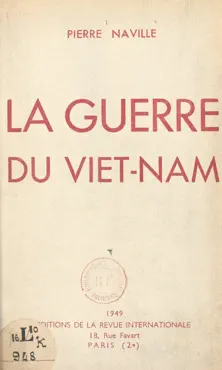 la guerre du viet-nam book cover image