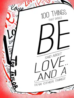 100 things that should be said about love book cover image