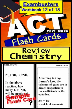 act test prep chemistry review--exambusters flash cards--workbook 12 of 13 book cover image
