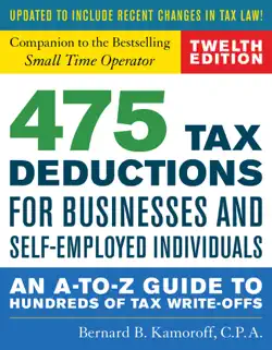 475 tax deductions for businesses and self-employed individuals book cover image
