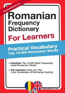 romanian frequency dictionary for learners - practial vocabulary - top 10000 romanian words book cover image