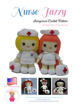 nurse jazzy amigurumi crochet pattern book cover image