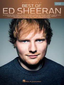 best of ed sheeran for easy piano book cover image