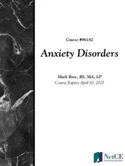 anxiety disorders book cover image