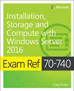 exam ref 70-740 installation, storage and compute with windows server 2016 imagen de la portada del libro