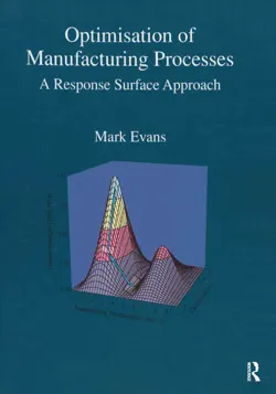 optimisation of manufacturing processes book cover image