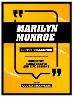 marilyn monroe - quotes collection imagen de la portada del libro