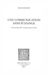 Une Communication sans échange : Georges Bataille critique de Jean Genet sinopsis y comentarios