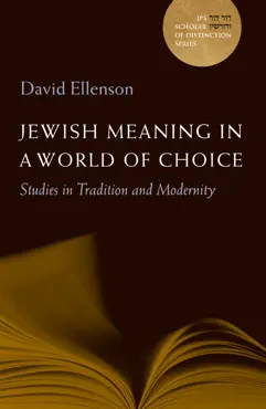 jewish meaning in a world of choice book cover image