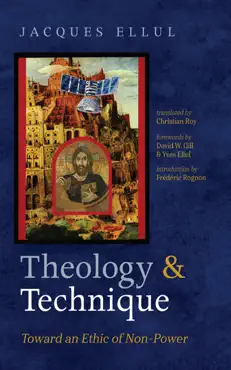 theology and technique book cover image