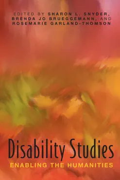 disability studies book cover image