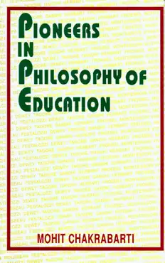 pioneers in philosophy of education book cover image