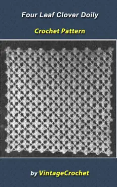 four leaf clover doily vintage crochet pattern book cover image
