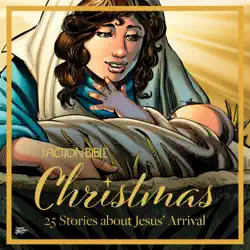 the action bible christmas book cover image