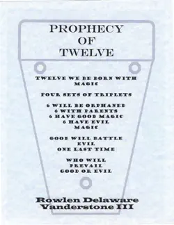 prophecy of twelve book cover image