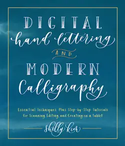 digital hand lettering and modern calligraphy book cover image