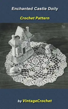enchanted castle doily vintage crochet pattern ebook book cover image