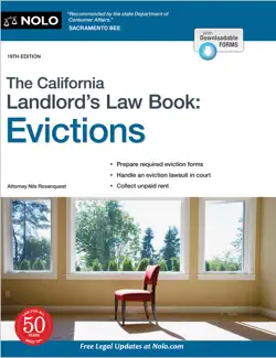 california landlord's law book, the book cover image
