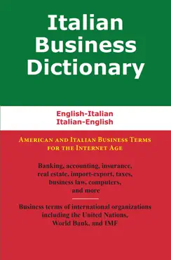 italian business dictionary book cover image