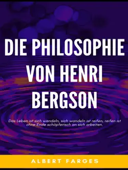 die philosophie von henri bergson book cover image